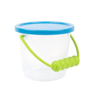 "Transparent bucket with lid, Last Chance"