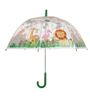 Kids Umbrella Transparent Jungle