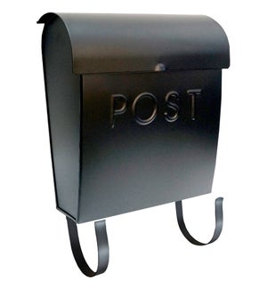 Black Euro Mailbox POST