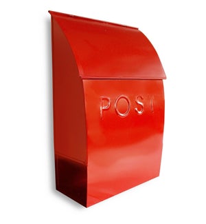 Milano Pointed Mailbox Red
