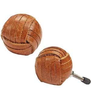 "Leather Look Knot Knob, Cognac, 30% Off"