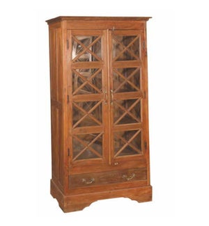 "RS-060360, 70"" Tall Wooden Cabinet"