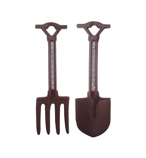 Thermometer fork & spade