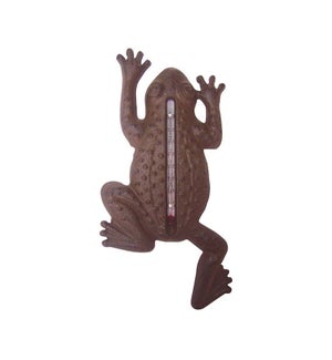 Frog thermometer. Cast Iron
