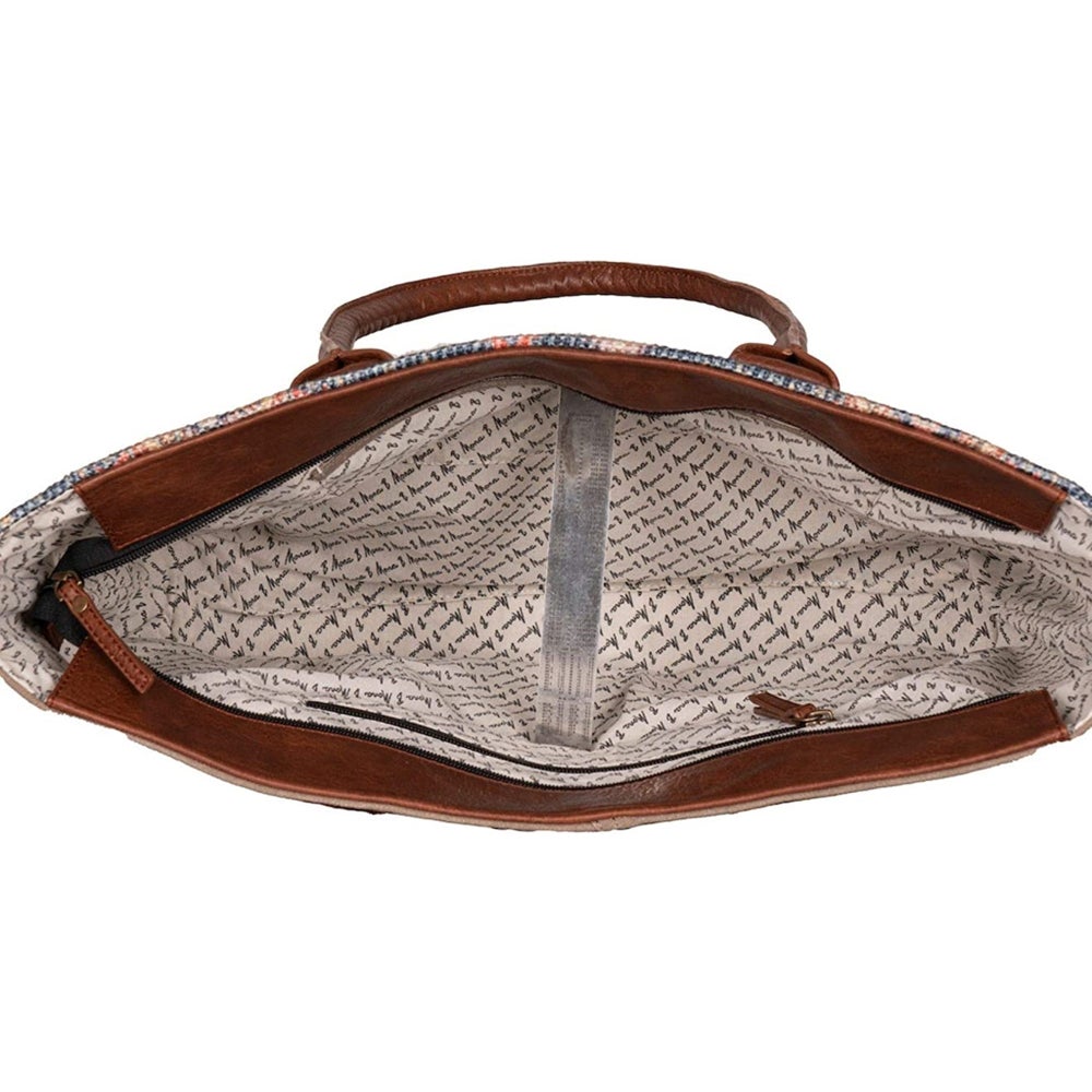 "Telegraph Upcycled Canvas Tote Bag, Blue"