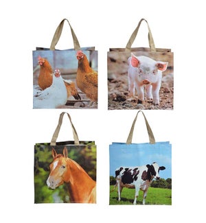 Shopping Bag Farm Animals Ass