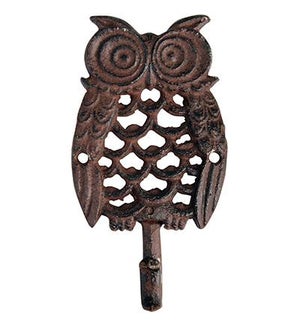 Owl Single Hook Cast Iron