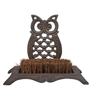 "Owl Bootbrush. Cast iron, coc"