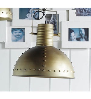 "Hanging Pendant Lamp, Brass Finish"