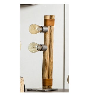 Industrial Wooden Table Lamp
