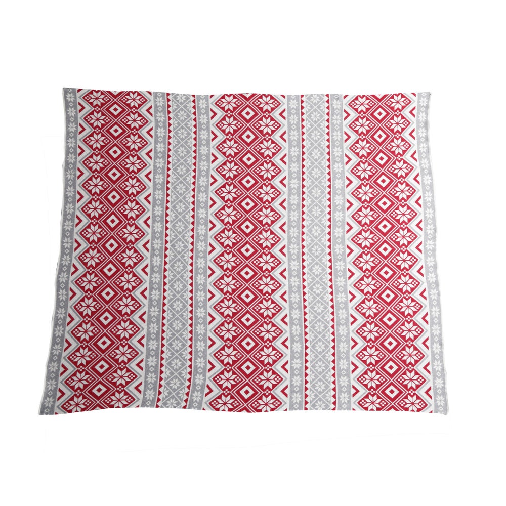 "Cotton Knitted Throw, 50% Off"