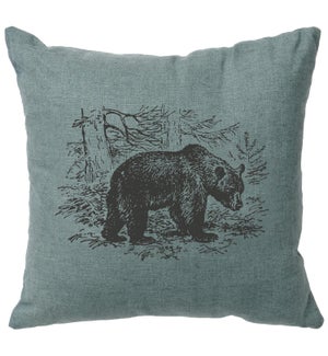 "Bear Scene" Image Pillow