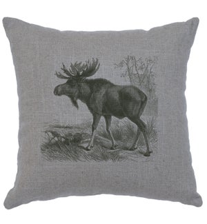 "Moose Scene" Image Pillow