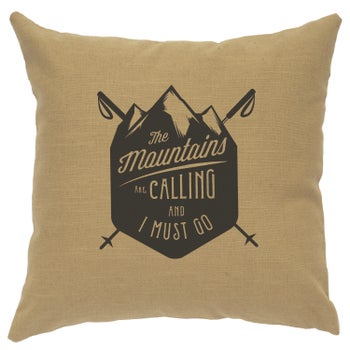 "Mountains are Calling" Image Pillow