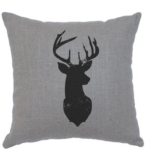 "Deer Head" Image Pillow