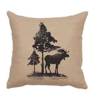 "Moose Tree" Image Pillow