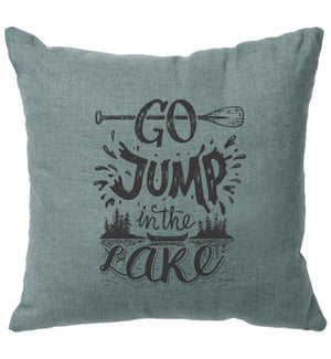 "Jump in the Lake" Image Pillow