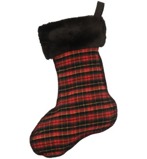 Wooded River Plaid 1 Stocking