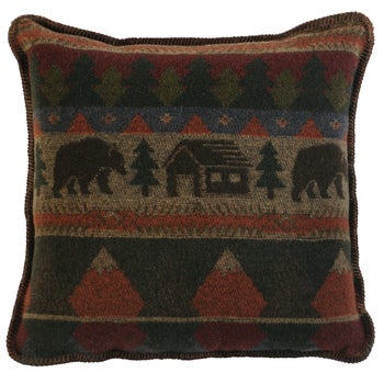 Cabin Bear Pillow (20 x 20)