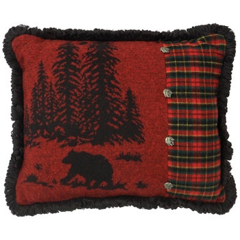 Wooded River Bear Pillow (16 x 20)