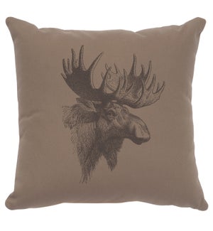 "Moose" Image Pillow