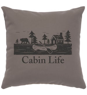 "Cabin Life" Image Pillow