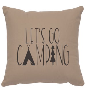 "Go Camping" Image Pillow
