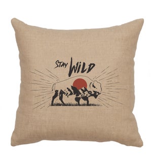 "Stay Wild" Image Pillow