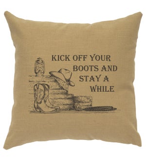 "Kick off your Boots" Image Pillow