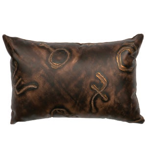 Cosmo Leather Pillow (12"x18")