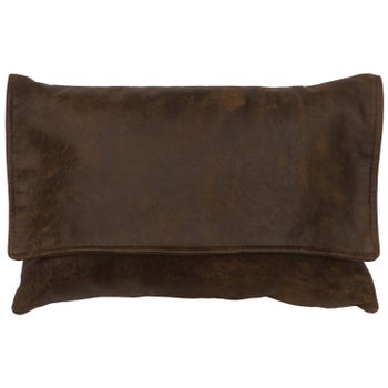 Timber Leather Pillow (12"x18")