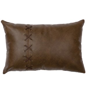 Caribou Leather Pillow (12"x18")