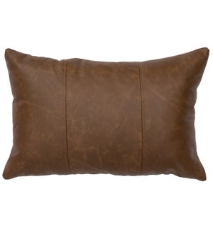 Butte Leather Pillow (12"x18")
