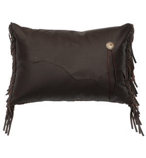 Mesa Leather Decorative Pillow (12"x18")