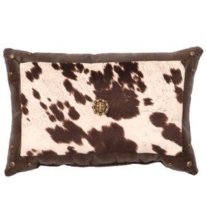 Udder Brown Pillow with accents  (12"x18")