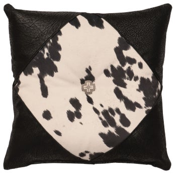 Udder Domino Pillow with accents (16"x16")