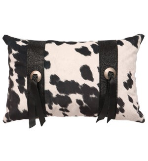 Udder Domino Pillow with accents  (12"x18")