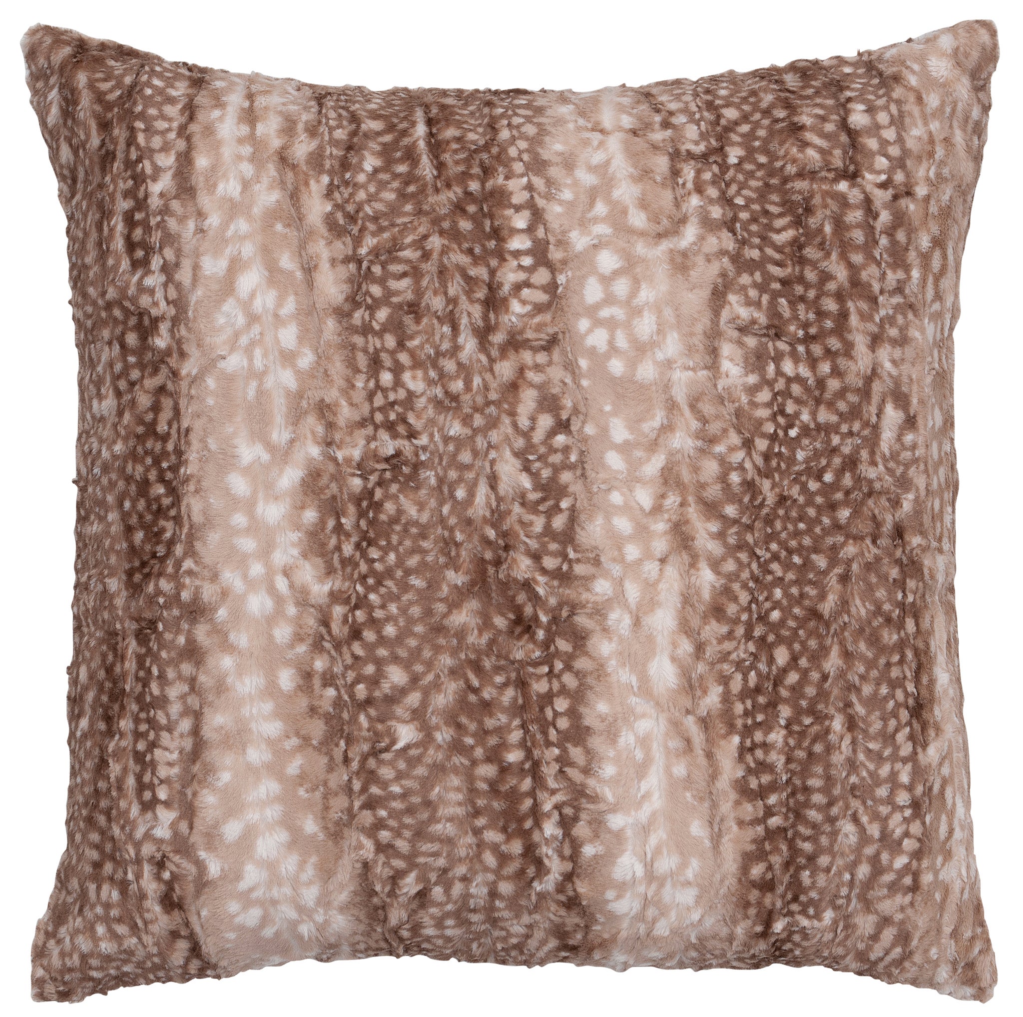 Fawn Tan Euro Sham cuddle furs Wooded River