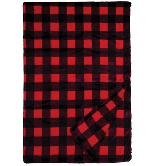 Checkers Scarlet Throw