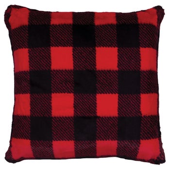 Checkers Scarlet Pillow (18 x 18)