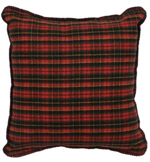 Wooded River Plaid Pillow