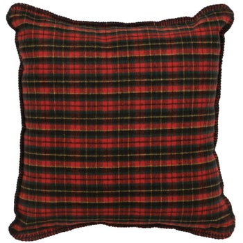 Wooded River Plaid Pillow