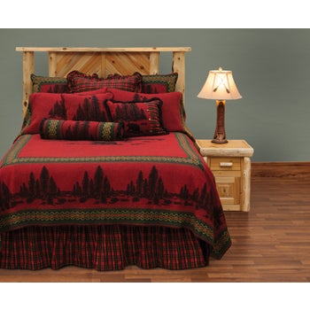 Wooded River Bear Bedspread