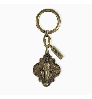 Miracles on a Ring Blessed Mother Mary Key Ring