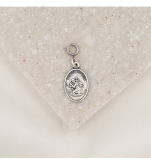St. Christopher Charm - Large, Silver