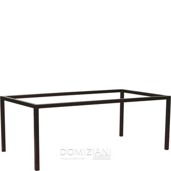 43.5 in. x 23.25 in. x 16 in Coffee Table Base, 1 in. Frame, Powder Coated Steel - Brown