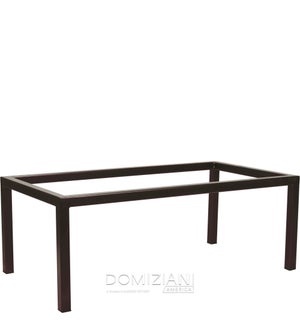 43.5 in. x 23.25 in. x 16 in Coffee Table Base, 1.5 in. Frame, Powder Coated Steel - Brown