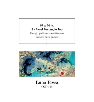 87 in. x 44 in. Rectangle Table Top (2 Pcs) - COD 164 - Luna Rossa