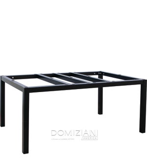 71 in. x 44 in. Lollo 3-Panel Table Base - Black