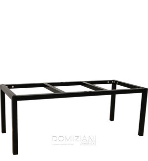 78 in. x 35 in. Lollo 2-Panel (Overhang) Table Base - Black